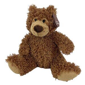 Family Christian Stores Brown Teddy Bear 12” Plush Curly Fur James Fund w/Tags